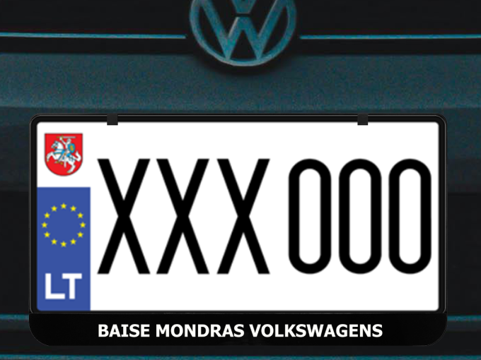 Kvadratinis numerių rėmelis „Baise mondras Volkswagens"