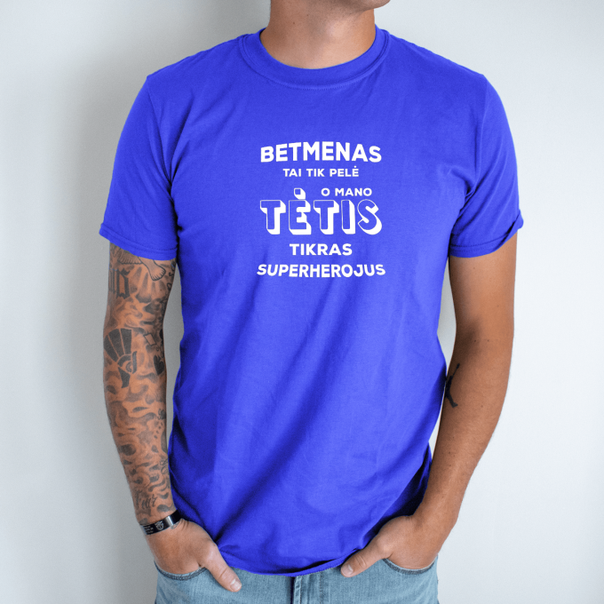 Unisex marškinėliai su spauda „Betmenas“ - Image 5