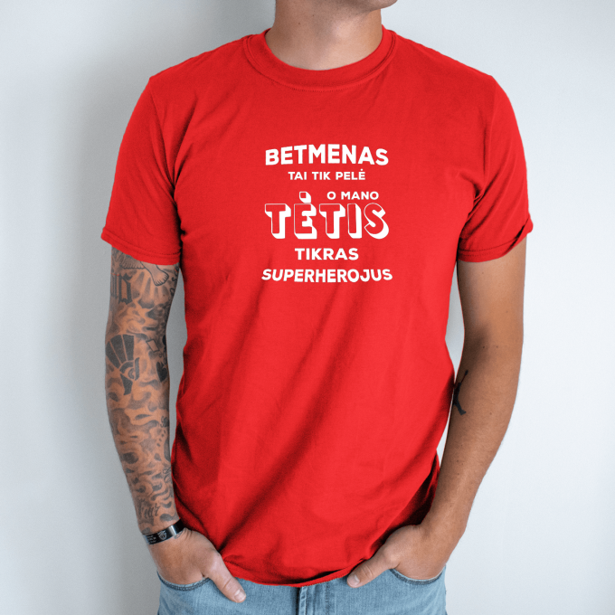 Unisex marškinėliai su spauda „Betmenas“ - Image 4