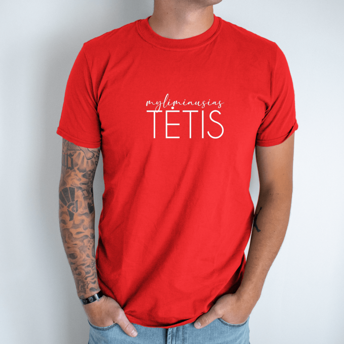 Unisex marškinėliai su spauda „Mylimiausias tėtis“ - Image 5