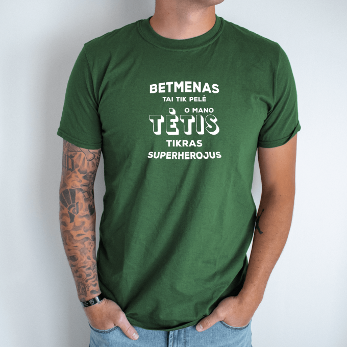 Unisex marškinėliai su spauda „Betmenas“ - Image 3