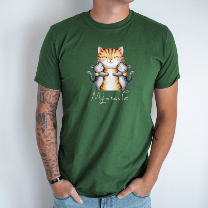 Unisex marškinėliai su spauda „Mylim tave Tėti“ - Image 5