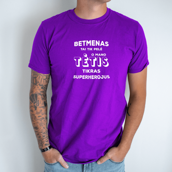 Unisex marškinėliai su spauda „Betmenas“ - Image 7