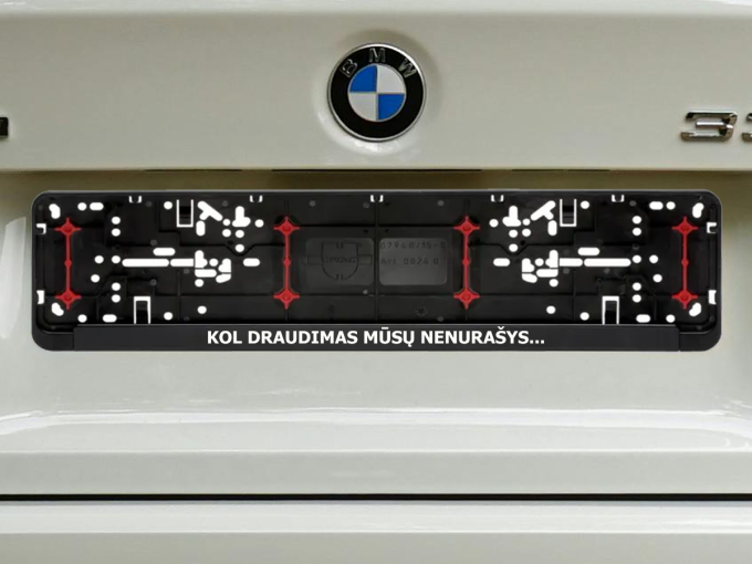 Wurth numerių rėmelis „Kol draudimas nenurašys“