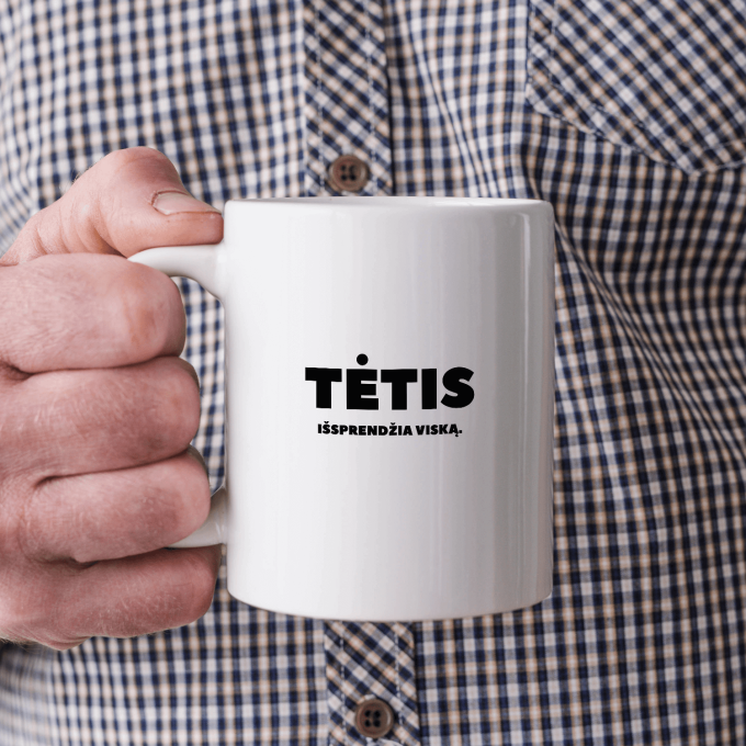 Puodelis „Tėtis išsprendžia viską“