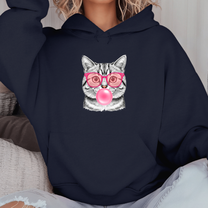 Unisex džemperis su spauda „Žavingas katinas“