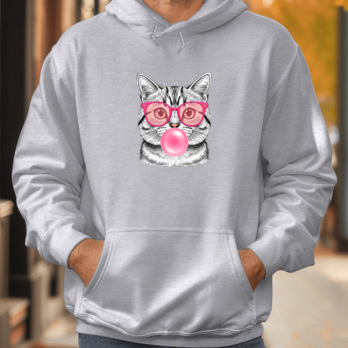 Unisex džemperis su spauda „Žavingas katinas“ - Image 6