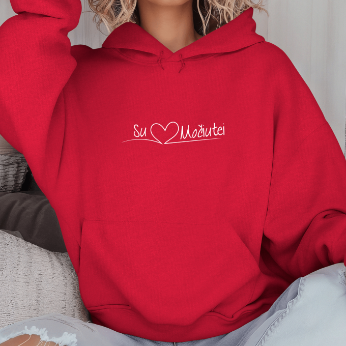 Unisex džemperis su spauda „Su širdele močiutei“ - Image 4