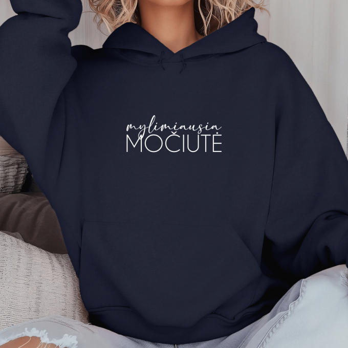 Unisex džemperis su spauda „Mylimiausia močiutė“ - Image 3