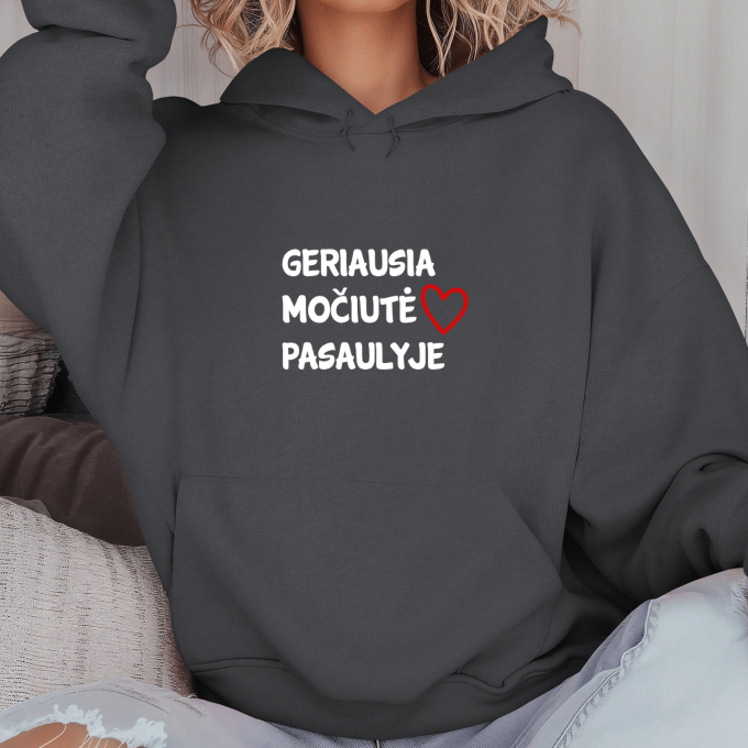 Unisex džemperis su spauda „Geriausia močiutė pasaulyje“ - Image 2