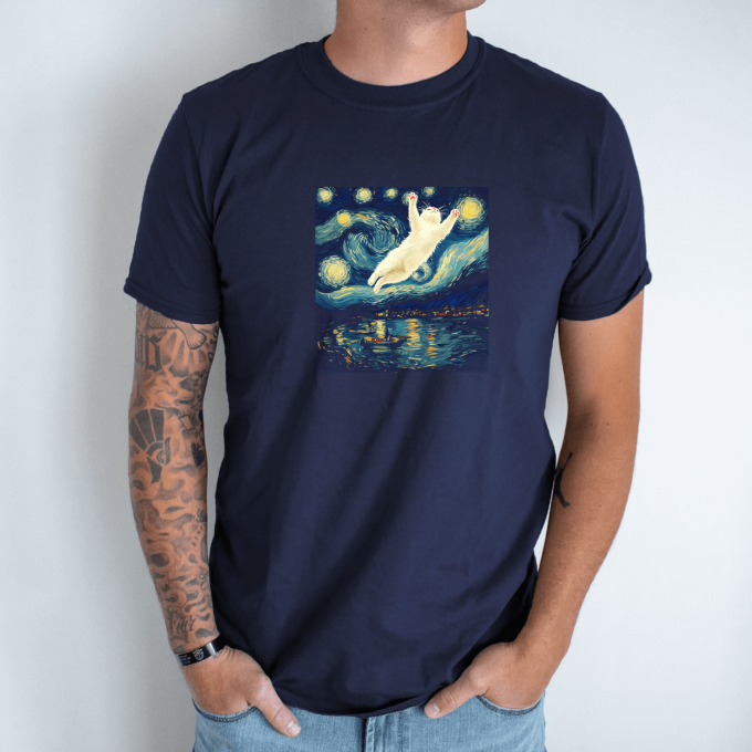 Unisex marškinėliai su spauda „Kosminis šuolis“