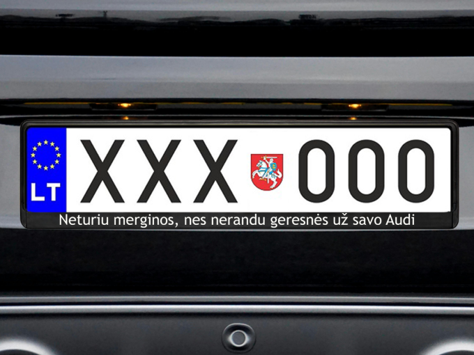 Numerių rėmelis „Neturiu merginos“