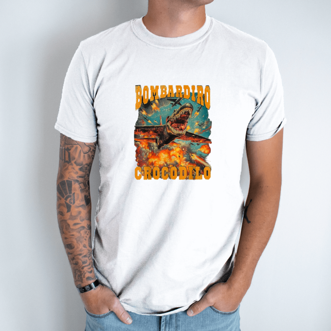 Unisex marškinėliai su spauda „Bombadiro Crocodilo“ - Image 2