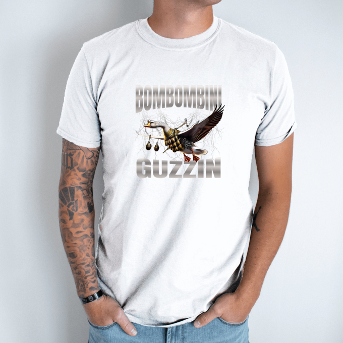Unisex marškinėliai su spauda „Bombombini Guzzin“ - Image 2