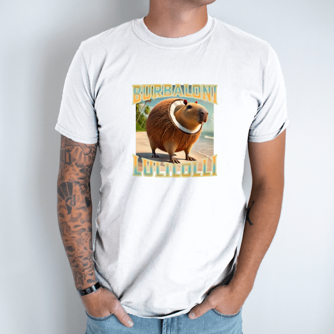 Unisex marškinėliai su spauda „Burbaloni Lulilolli“ - Image 2