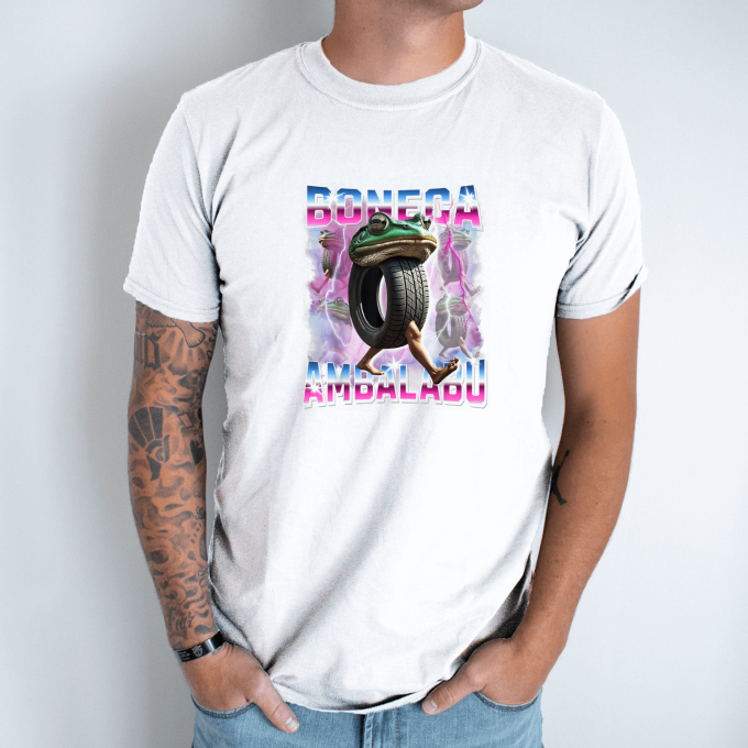 Unisex marškinėliai su spauda „Boneca Ambalabu Disko Vizija “ - Image 2