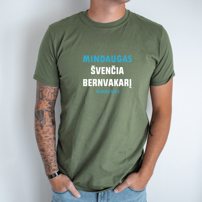 Unisex marškinėliai su spauda „Bernvakario šventė“ - Image 2