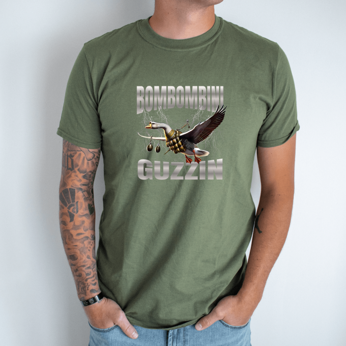 Unisex marškinėliai su spauda „Bombombini Guzzin“ - Image 3