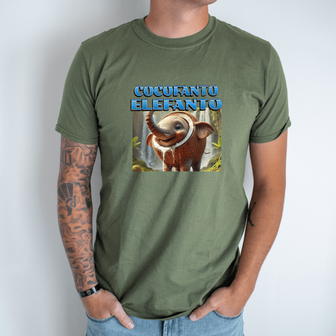 Unisex marškinėliai su spauda „Cocofanto Elefanto“ - Image 2