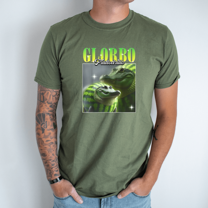 Unisex marškinėliai su spauda „Glorbo fruttodrillo Family edition“ - Image 3