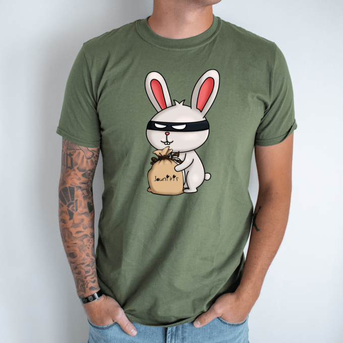 Unisex marškinėliai su spauda „Jaunikio pagrobimas“ - Image 3