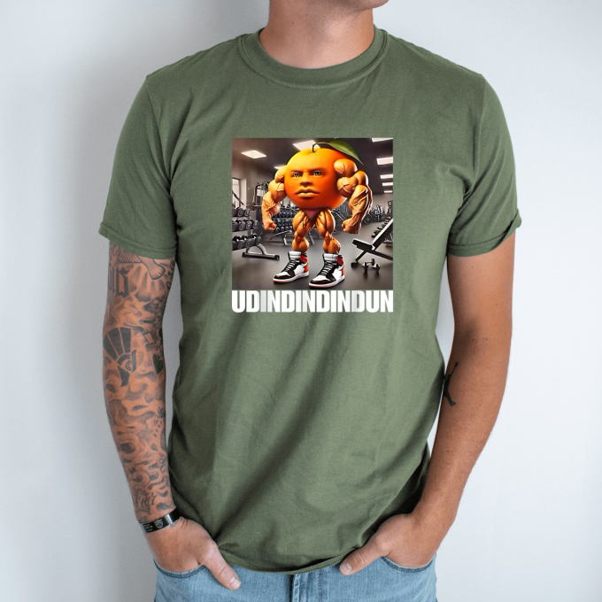 Unisex marškinėliai su spauda „Udindindindun“ - Image 2