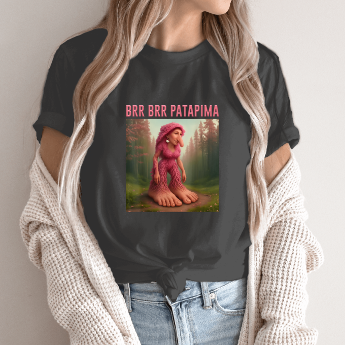 Unisex marškinėliai su spauda „Brr Brr Patapima“ - Image 6