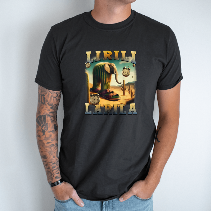 Unisex marškinėliai su spauda „Lirili Larila“ - Image 8