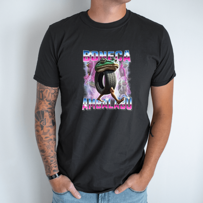 Unisex marškinėliai su spauda „Boneca Ambalabu Disko Vizija “ - Image 6
