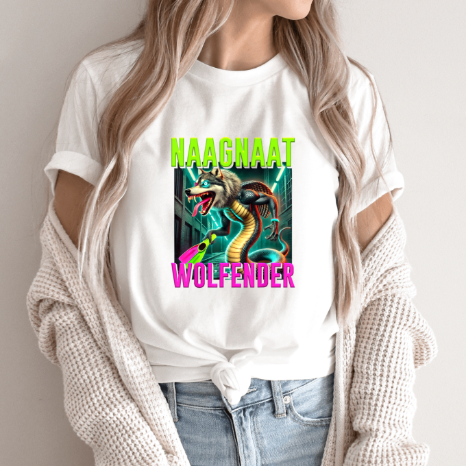 Unisex marškinėliai su spauda „Naagnaat Wolfender“ - Image 9