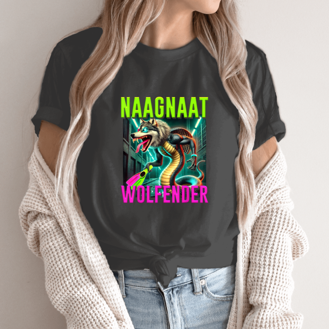 Unisex marškinėliai su spauda „Naagnaat Wolfender“ - Image 14