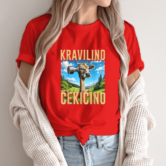 Unisex marškinėliai su spauda „Kravilino Cekicino“ - Image 13