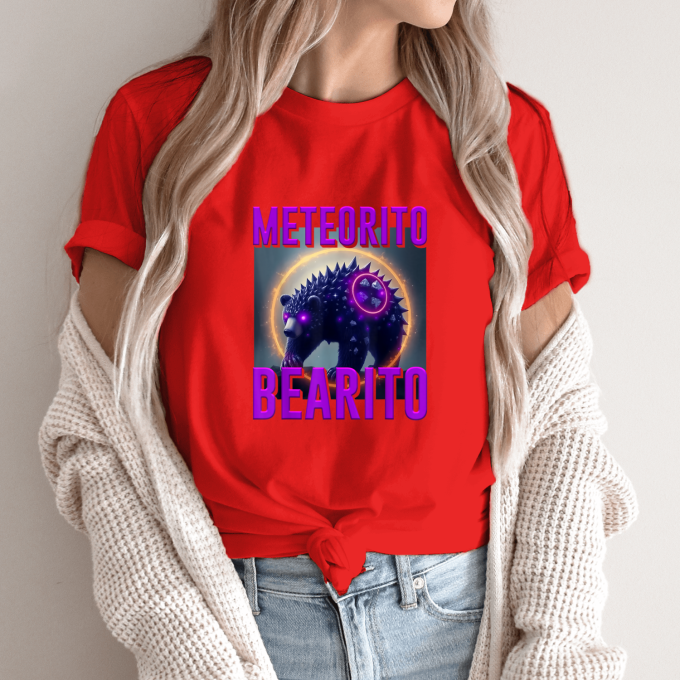 Unisex marškinėliai su spauda „Meteorito Bearito“ - Image 11