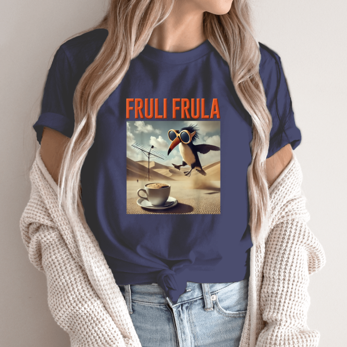 Unisex marškinėliai su spauda „Fruli Frula“ - Image 12