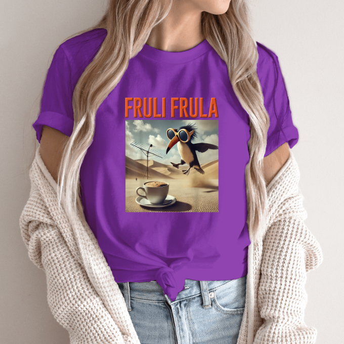 Unisex marškinėliai su spauda „Fruli Frula“ - Image 11