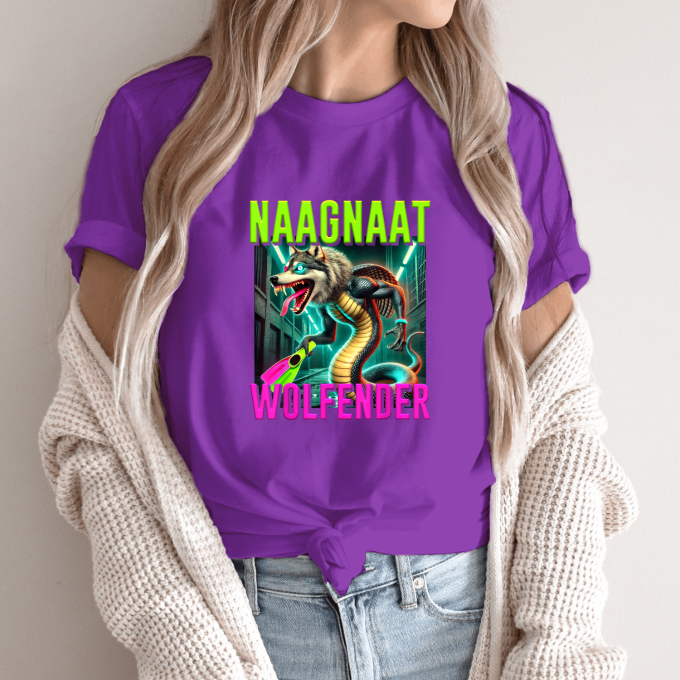Unisex marškinėliai su spauda „Naagnaat Wolfender“ - Image 11