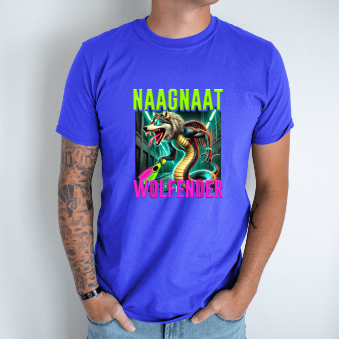 Unisex marškinėliai su spauda „Naagnaat Wolfender“ - Image 6