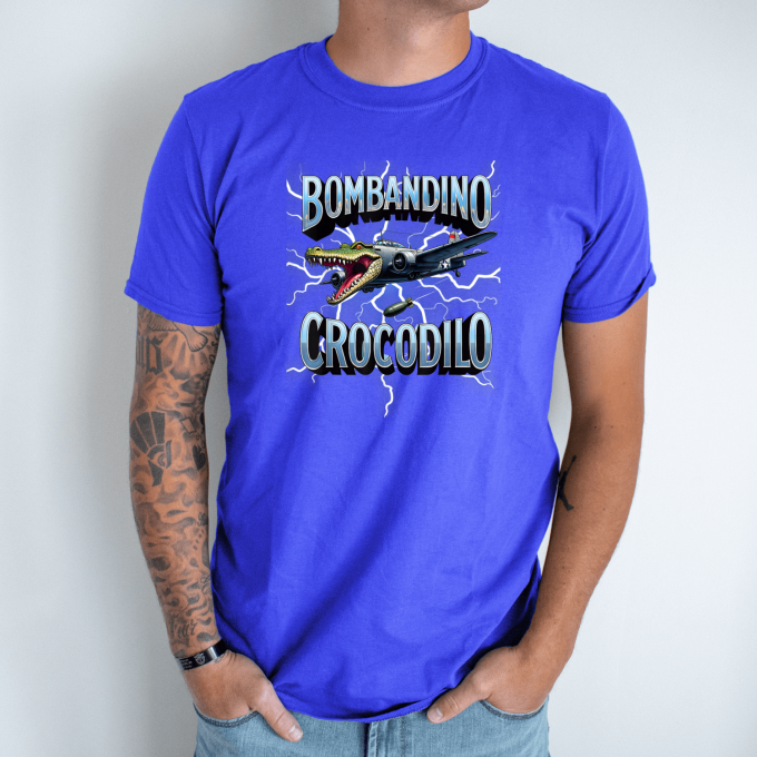 Unisex marškinėliai su spauda „Bombandino Crocodilo Skraidantis žvėris“ - Image 6
