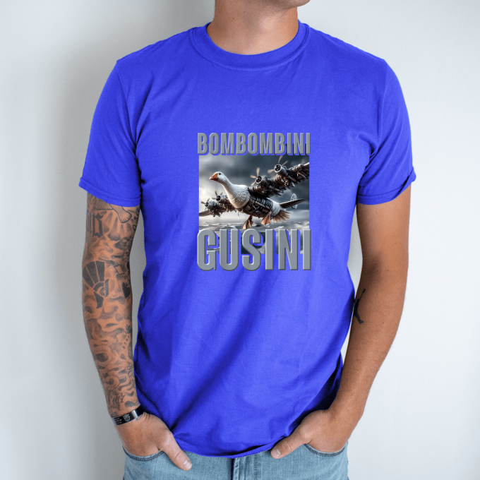 Unisex marškinėliai su spauda „Bombombini Gusini“ - Image 4