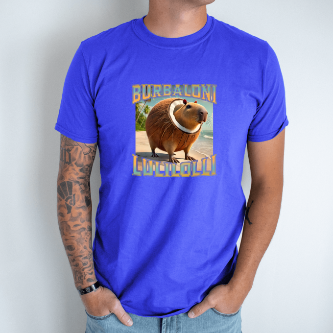 Unisex marškinėliai su spauda „Burbaloni Lulilolli“ - Image 6
