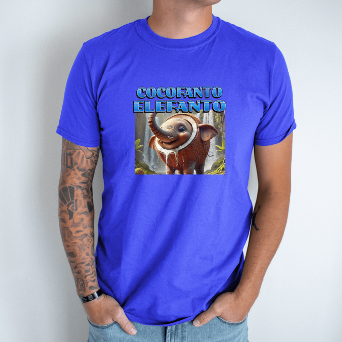 Unisex marškinėliai su spauda „Cocofanto Elefanto“ - Image 6