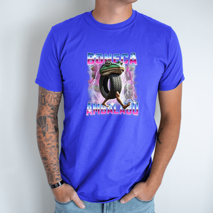 Unisex marškinėliai su spauda „Boneca Ambalabu Disko Vizija “ - Image 4