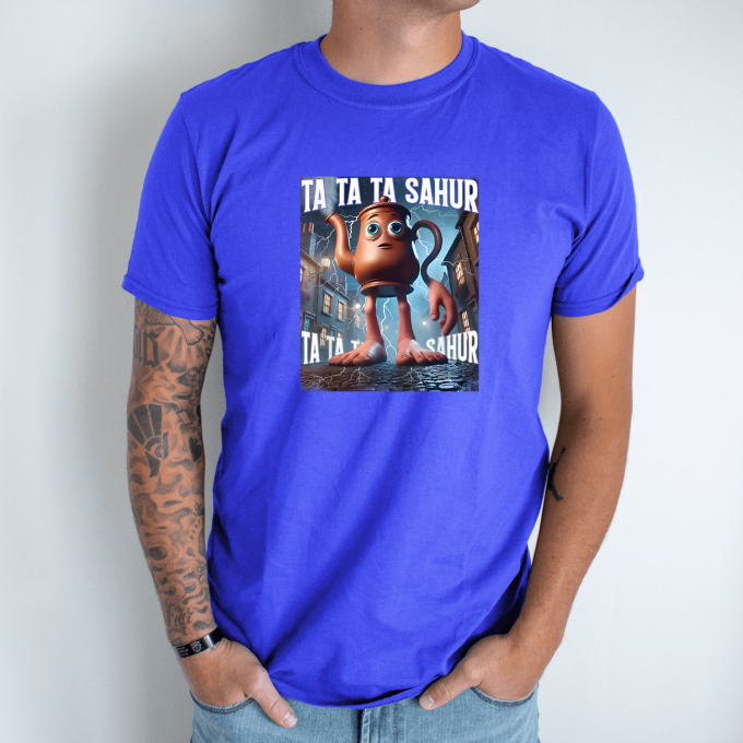 Unisex marškinėliai su spauda „Ta Ta Ta Sahur, Tung Tung Tung“ - Image 7