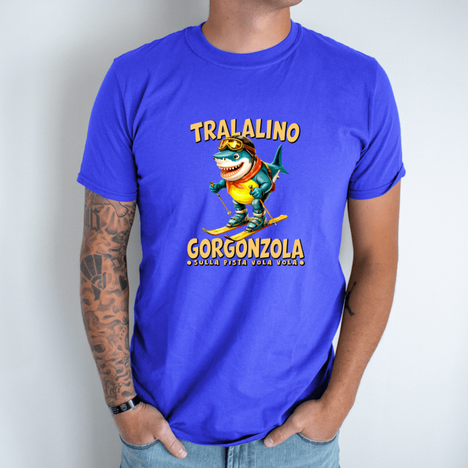 Unisex marškinėliai su spauda „Tralalino Gorgonzola“ - Image 5