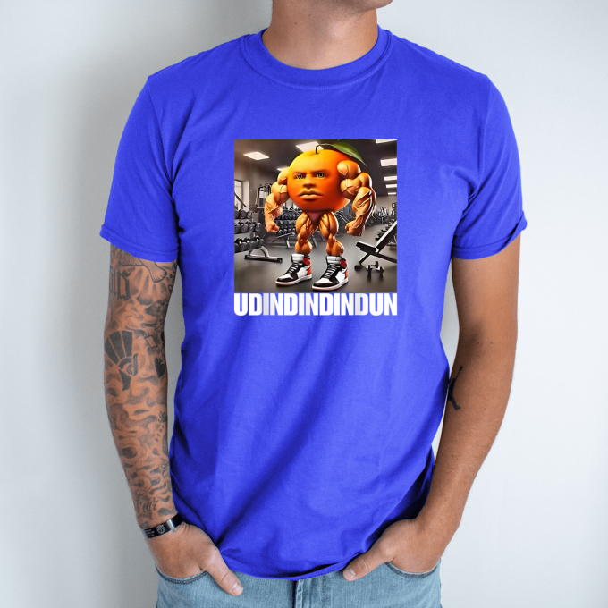 Unisex marškinėliai su spauda „Udindindindun“ - Image 6