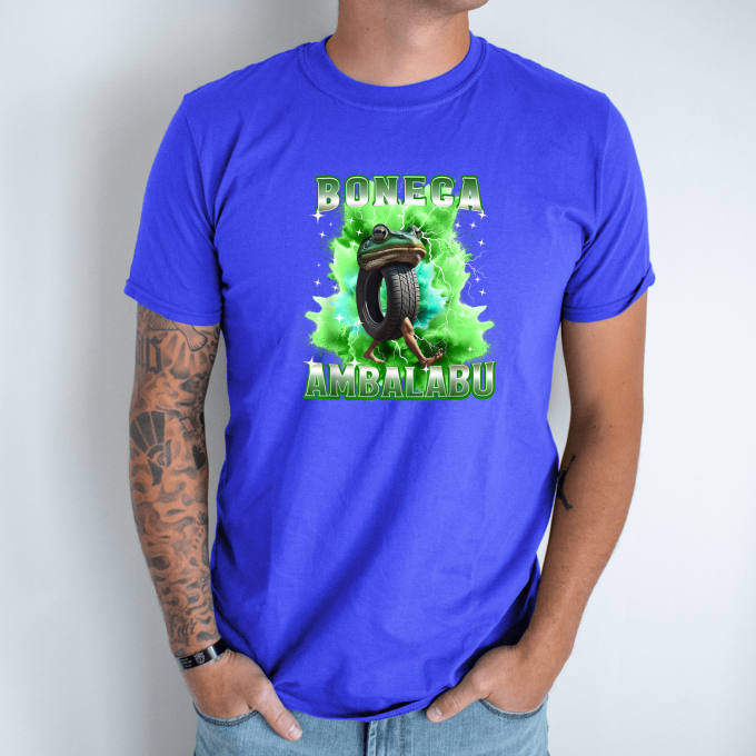 Unisex marškinėliai su spauda „Boneca Ambalabu Disko Žaibas “ - Image 4