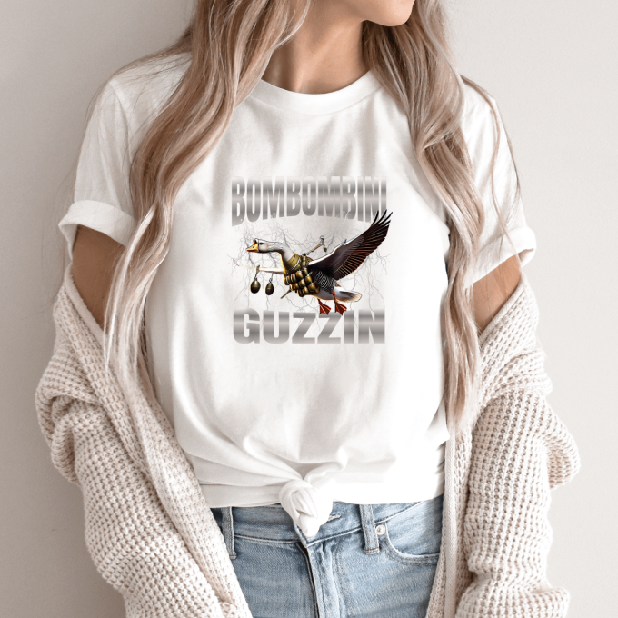 Unisex marškinėliai su spauda „Bombombini Guzzin“ - Image 9