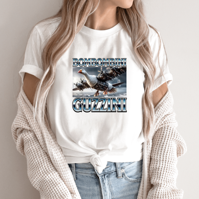 Unisex marškinėliai su spauda „Bombombini Guzzini“ - Image 9