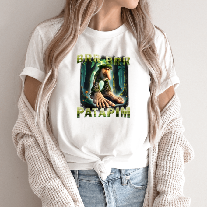 Unisex marškinėliai su spauda „Brr Brr Patapim Miško karalius“ - Image 9
