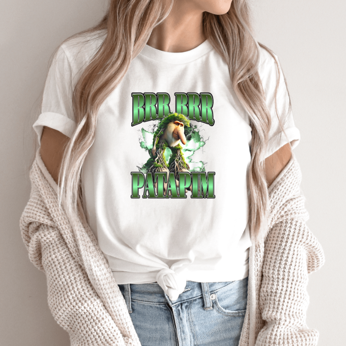 Unisex marškinėliai su spauda „Brr Brr Patapim Šaknų audra“ - Image 9